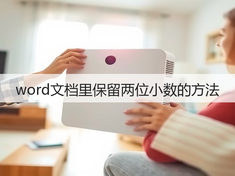 word文档里保留两位小数的方法 - 诺云壹观办公网