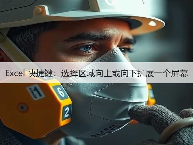 Excel 快捷键:选择区域向上或向下扩展一个屏幕(图1) Excel 快捷键:选择区域向上或向下扩展一个屏幕(图1)