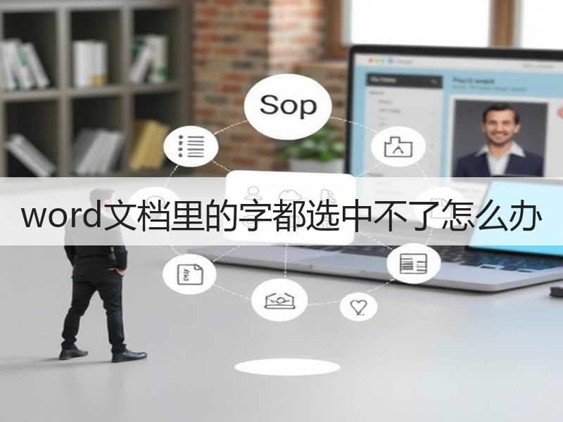 word文档里的字都选中不了怎么办 - 诺云壹观办公网