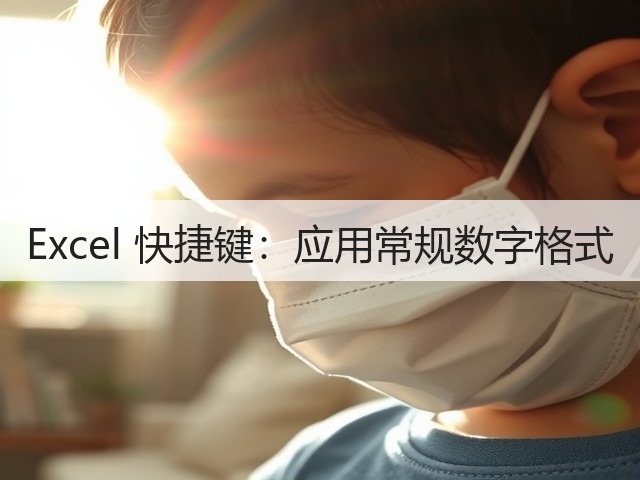 Excel 快捷键：应用常规数字格式(图1)