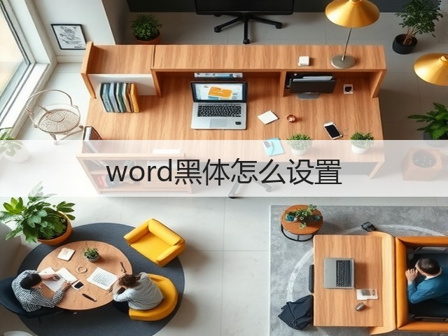 word黑体怎么设置(图1)