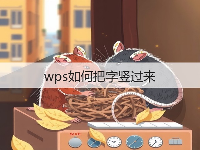 wps如何把字竖过来(图1) wps如何把字竖过来(图1)