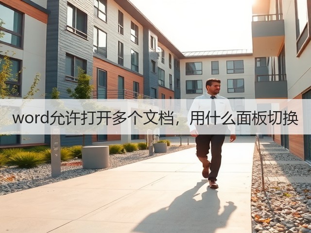 word允许打开多个文档，用什么面板切换(图3)