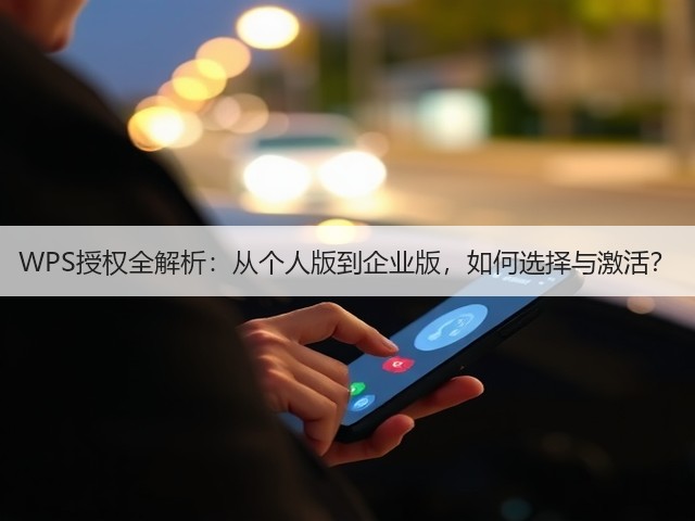 WPS授权全解析:从个人版到企业版,如何选择与激活?(图1) WPS授权全解析:从个人版到企业版,如何选择与激活?(图1)