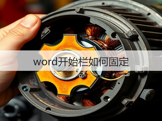 word开始栏如何固定(图1) word开始栏如何固定(图1)