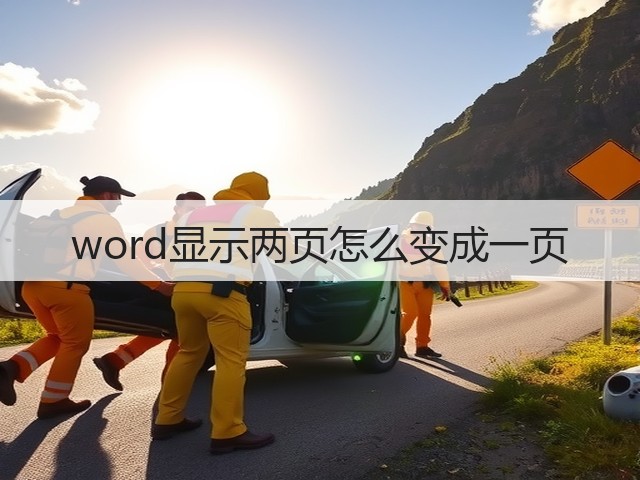 word显示两页怎么变成一页(图2) word显示两页怎么变成一页(图2)