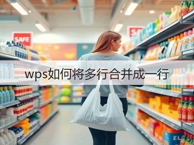 wps如何将多行合并成一行(图2)