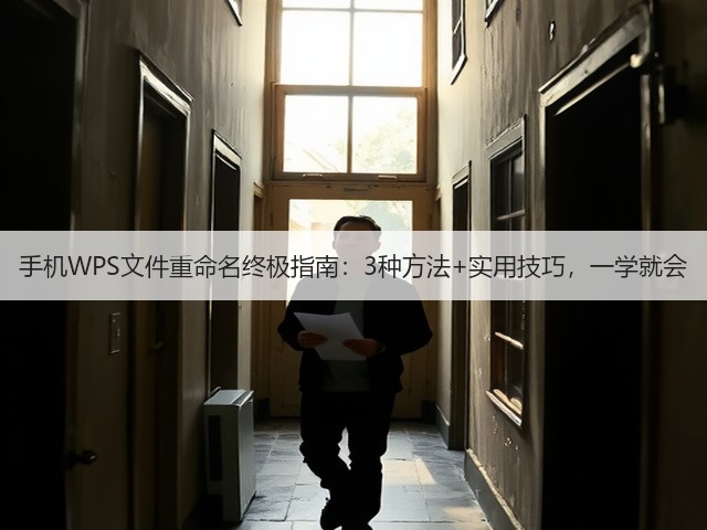 手机WPS文件重命名终极指南:3种方法+实用技巧,一学就会(图1) 手机WPS文件重命名终极指南:3种方法+实用技巧,一学就会(图1)