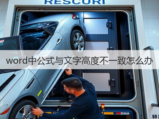 word中公式与文字高度不一致怎么办(图1)