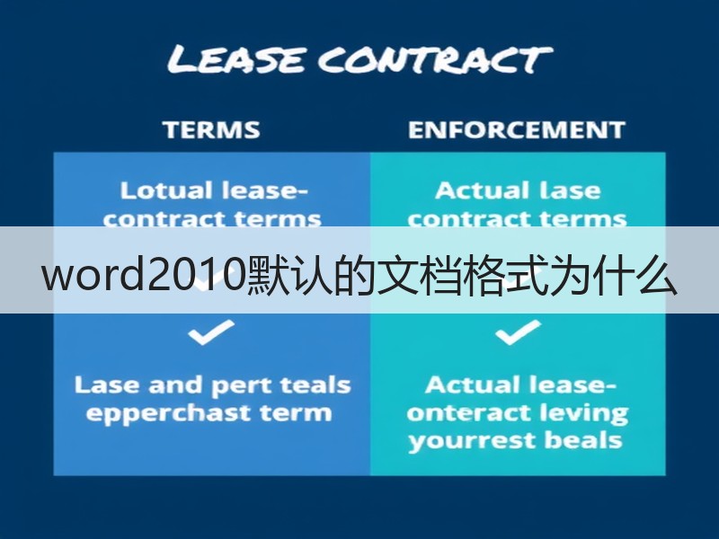 word2010默认的文档格式为什么 - 诺云壹观办公网