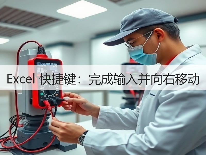 Excel 快捷键：完成输入并向右移动 - 诺云壹观办公网
