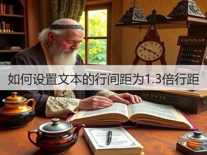 如何设置文本的行间距为1.3倍行距 - 诺云壹观办公网