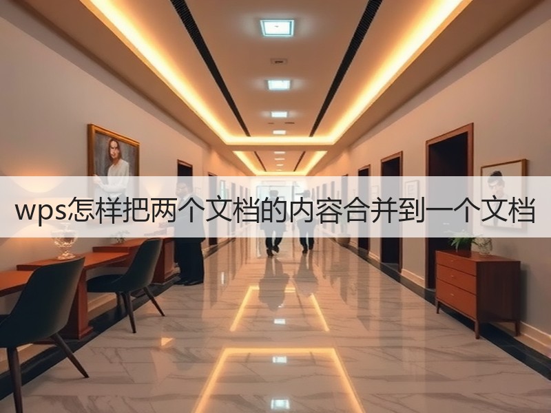 wps怎样把两个文档的内容合并到一个文档 - 诺云壹观办公网