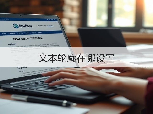 文本轮廓在哪设置(图1) 文本轮廓在哪设置(图1)