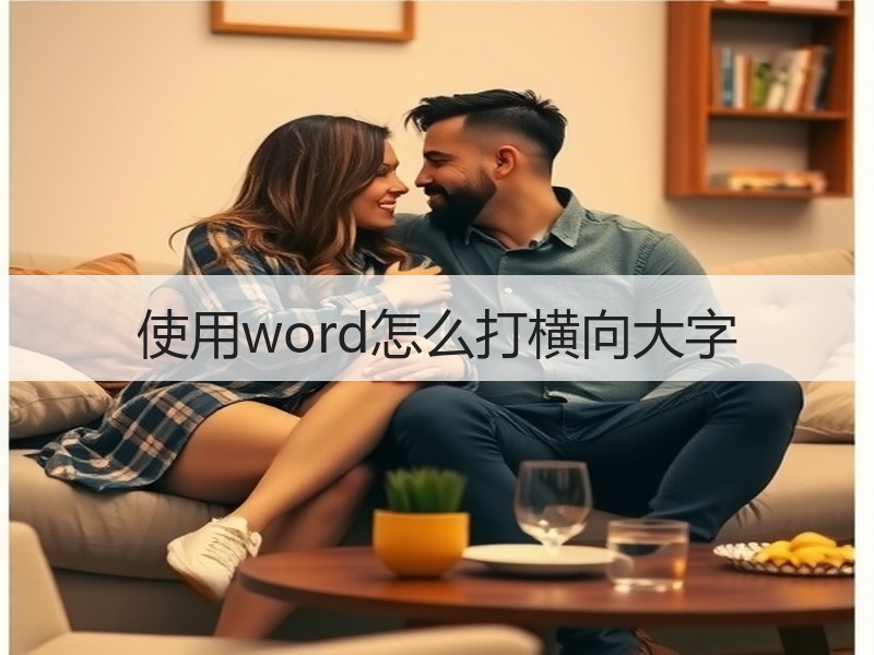 使用word怎么打横向大字 - 诺云壹观办公网