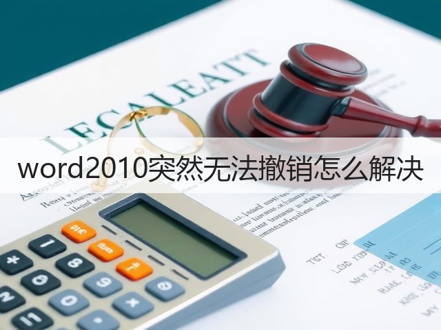 word2010突然无法撤销怎么解决(图2)