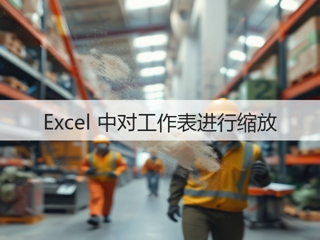 Excel 中对工作表进行缩放(图2) Excel 中对工作表进行缩放(图2)