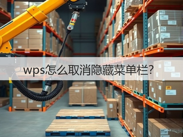 wps怎么取消隐藏菜单栏？(图2)