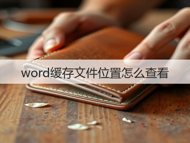 word缓存文件位置怎么查看(图1) word缓存文件位置怎么查看(图1)