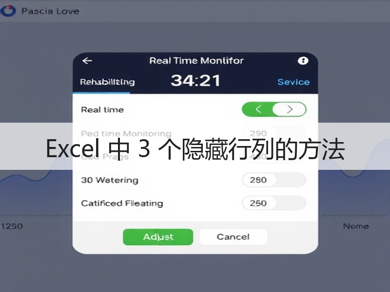 Excel 中 3 个隐藏行列的方法 - 诺云壹观办公网