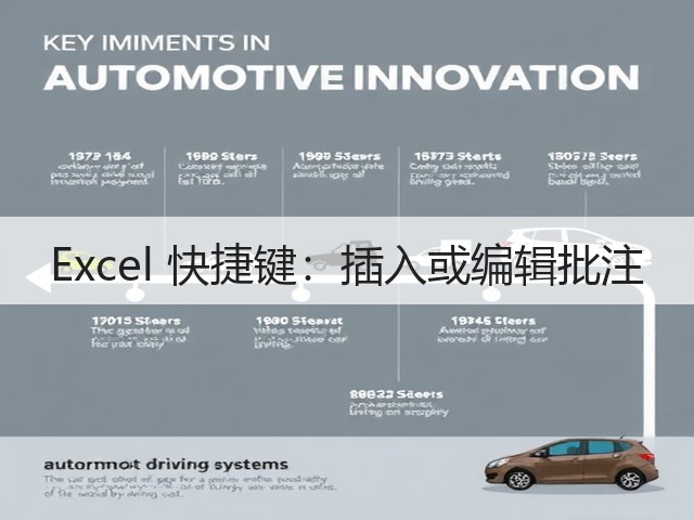 Excel 快捷键：插入或编辑批注(图3)