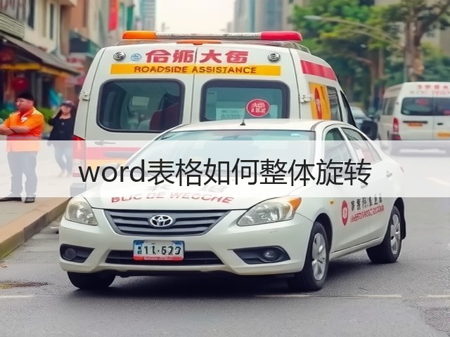 word表格如何整体旋转(图2) word表格如何整体旋转(图2)