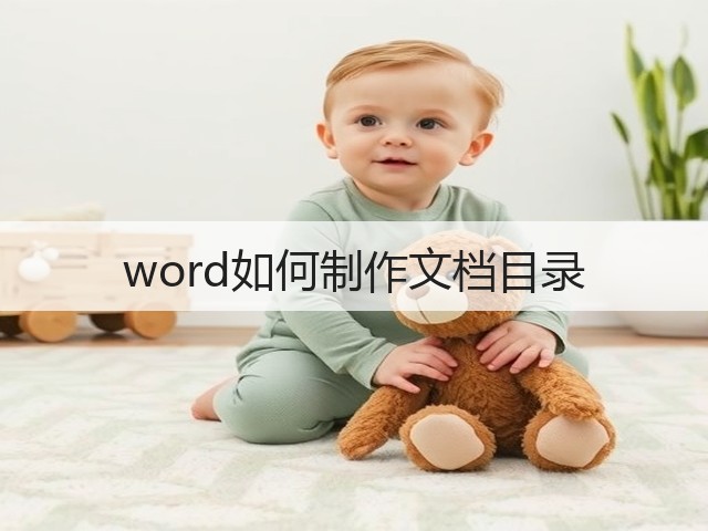 word如何制作文档目录(图2) word如何制作文档目录(图2)