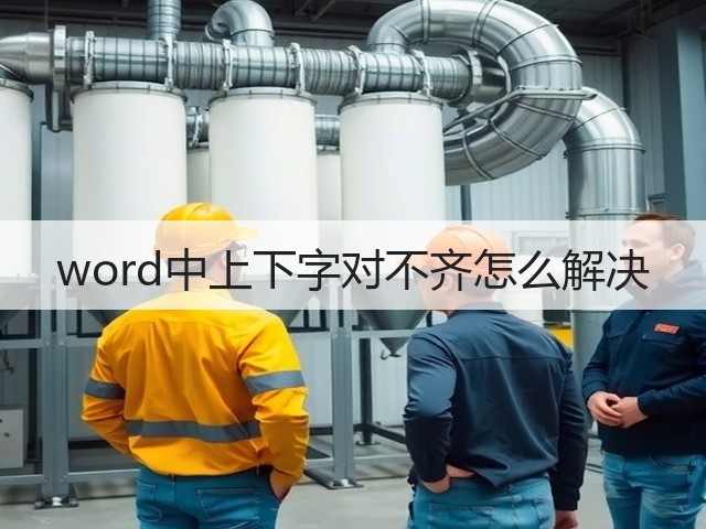 word中上下字对不齐怎么解决(图3) word中上下字对不齐怎么解决(图3)