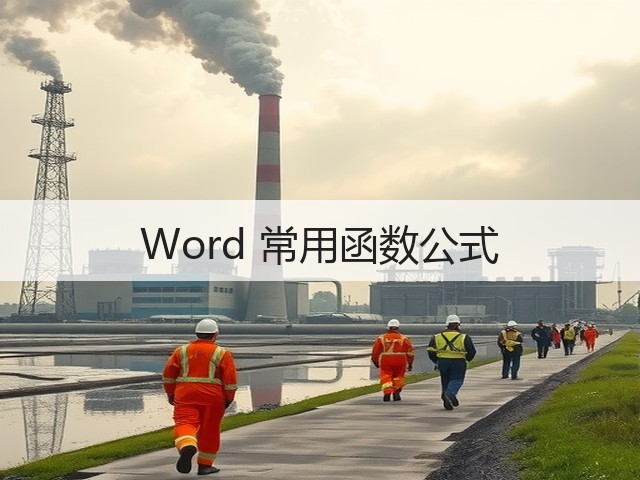 Word 常用函数公式(图2)