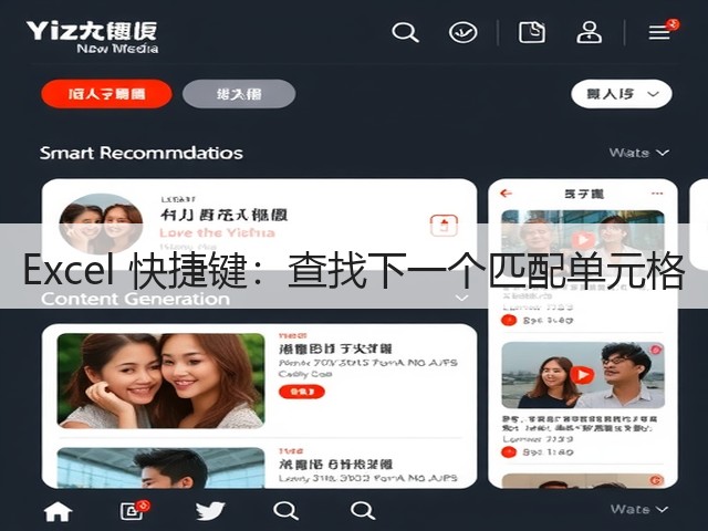 Excel 快捷键:查找下一个匹配单元格(图2) Excel 快捷键:查找下一个匹配单元格(图2)