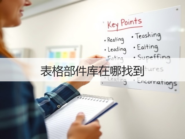 表格部件库在哪找到(图1) 表格部件库在哪找到(图1)