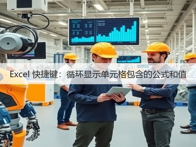 Excel 快捷键：循环显示单元格包含的公式和值(图2)