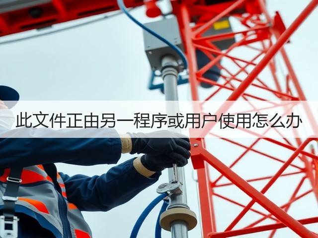 此文件正由另一程序或用户使用怎么办(图3)