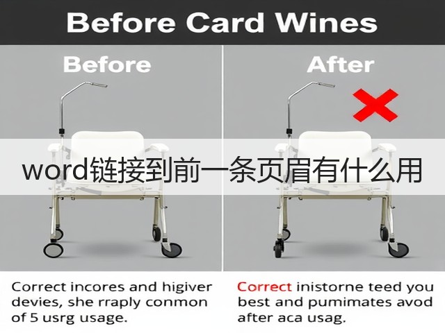 word链接到前一条页眉有什么用(图2) word链接到前一条页眉有什么用(图2)
