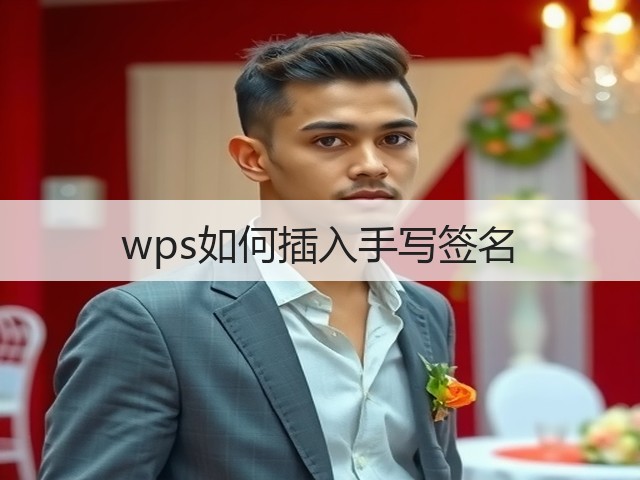wps如何插入手写签名(图1) wps如何插入手写签名(图1)