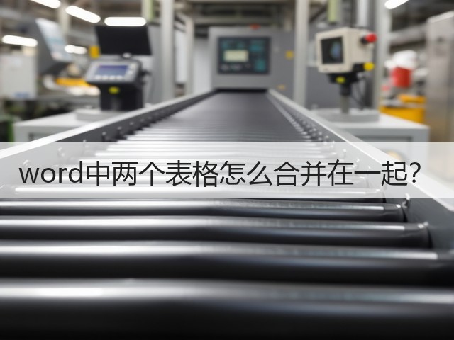 word中两个表格怎么合并在一起？(图1)