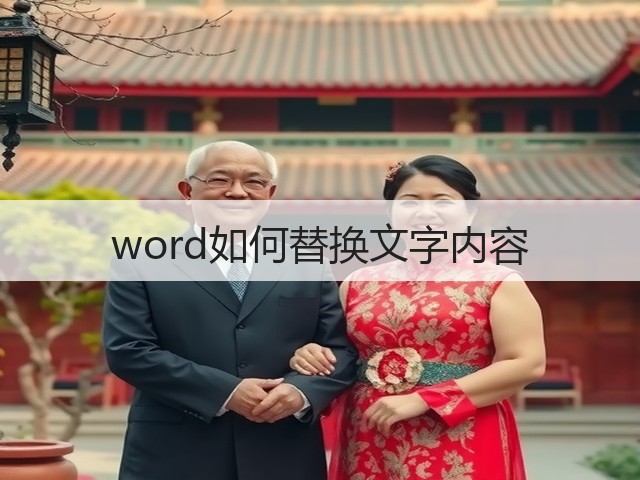 word如何替换文字内容(图1) word如何替换文字内容(图1)