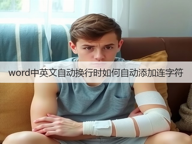 word中英文自动换行时如何自动添加连字符(图3) word中英文自动换行时如何自动添加连字符(图3)
