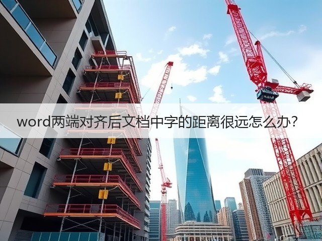 word两端对齐后文档中字的距离很远怎么办?(图3) word两端对齐后文档中字的距离很远怎么办?(图3)