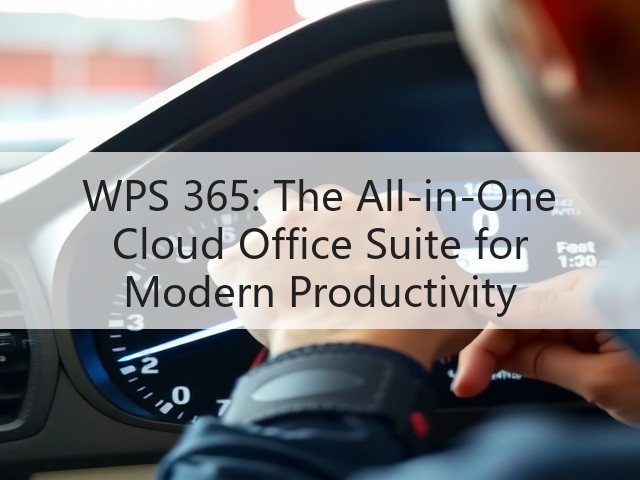 WPS 365: The All-in-One Cloud Office Suite for Modern Productivity(图3) WPS 365: The All-in-One Cloud Office Suite for Modern Productivity(图3)