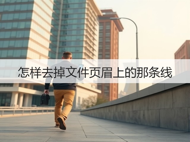 怎样去掉文件页眉上的那条线(图3) 怎样去掉文件页眉上的那条线(图3)