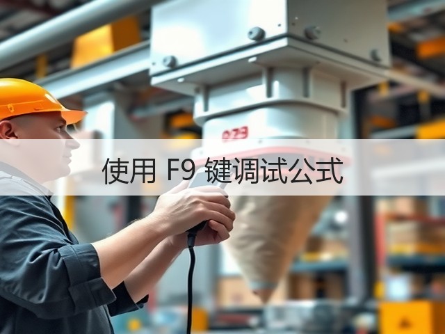 使用 F9 键调试公式(图2)