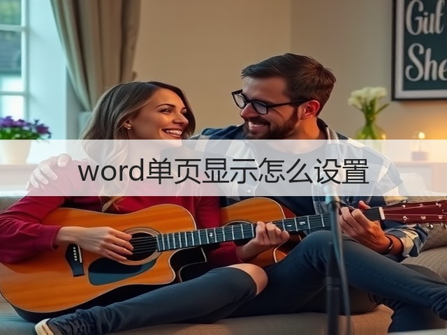 word单页显示怎么设置(图1)
