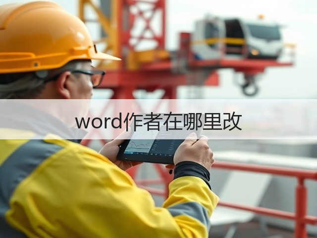 word作者在哪里改(图2) word作者在哪里改(图2)