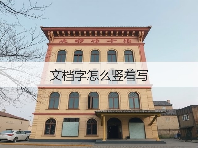 文档字怎么竖着写(图3)