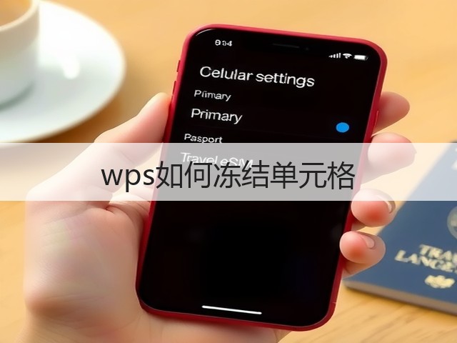 wps如何冻结单元格(图1) wps如何冻结单元格(图1)