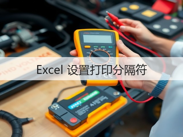 Excel 设置打印分隔符(图1) Excel 设置打印分隔符(图1)