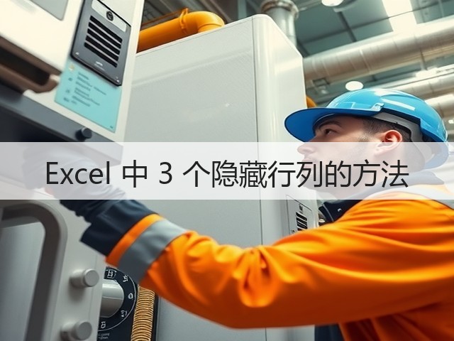 Excel 中 3 个隐藏行列的方法(图2) Excel 中 3 个隐藏行列的方法(图2)
