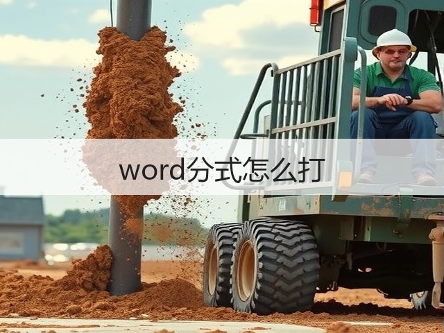 word分式怎么打(图2) word分式怎么打(图2)