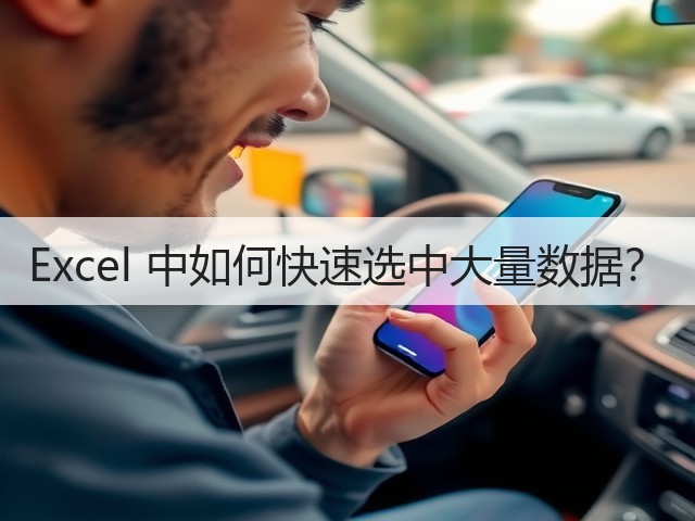 Excel 中如何快速选中大量数据?(图3) Excel 中如何快速选中大量数据?(图3)